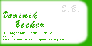 dominik becker business card